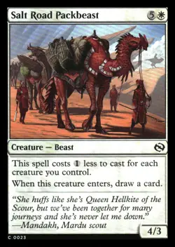 Salt Road Packbeast FOIL Tarkir: Dragonstorm MTG NM - Image 1