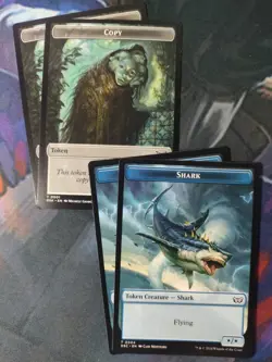 Shark / Copy Double-Sided Token x 4 | 7% Off 2+ | Duskmourn | NM | MTG - Image 1