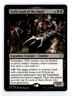 Geth, Lord of the Vault 114 Commander 2019 M MTG LP - Image 1