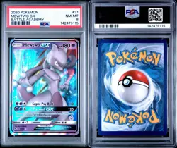 Pokemon Mewtwo GX 31/68 2020 Battle Academy Sun & Moon PSA 8 - Image 3