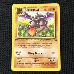 Pokemon Aerodactyl 16/62 Fossil (1st Edition) Never Played *Near Mint* - Image 1