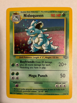 Nidoqueen 07/64 Jungle Holo near mint condition rare Pokemon! - Image 1