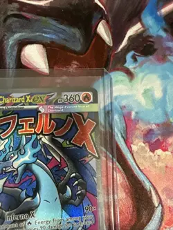 MEGA CHARIZARD X EX #23 023 PROMO Pokemon Phantasmal Flames UPC - Image 3
