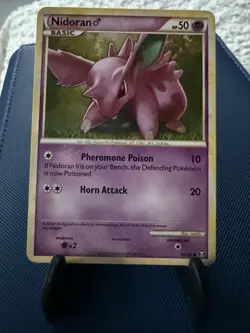 Pokemon TCG Nidoran HS-Triumphant 70/102 Regular Common LP/NM - Image 1