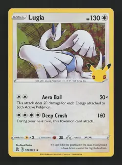 Lugia 022/025 Rare Celebrations Pokemon Near Mint - Image 1