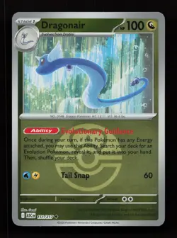 Dragonair 151/217 Uncommon ME: Ascended Heroes Pokemon Reverse Holo Near Mint - Image 1