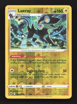 Luxray 044/159 Rare Crown Zenith Pokemon Reverse Holo Near Mint - Image 1