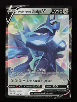 Origin Forme Dialga V 113/189 Holo Rare V Astral Radiance Pokemon Near Mint - Image 1