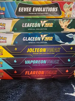 Pokemon Eeveelution Lot Vmax Premium Collection, Vstar. Lot Of 7 Sealed Boxes - Image 1