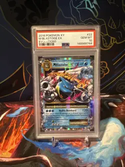 Pokemon Mega-Blastoise EX Evolutions Holo Rare Card 22/108 PSA 10 - Image 2