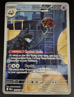 Team Rockets Orbeetle 198/182 Destined Rivals Illustration Rare Pokemon TCG NM - Image 1