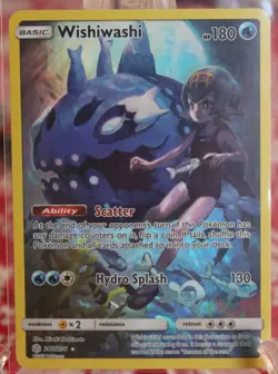 Wishiwashi (Secret) 240/236 Sm-Cosmic Eclipse Holo Pokemon TCG - Image 1