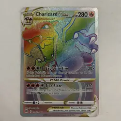 Pokemon TCG Charizard VSTAR 174/172 Brilliant Stars Secret Rare - Image 1