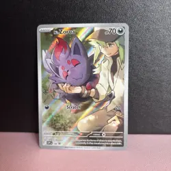 N’s Zorua 189 IR Illustration Rare, NM S&V Black Star Promo Pokemon TCG - Image 1