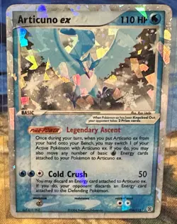 Articuno Ex 114/112 Pokemon FireRed & LeafGreen Cracked Ice Holo Near Mint - Image 1