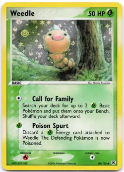 Weedle 86/112 Reverse Holo FireRed & LeafGreen MP - Image 1