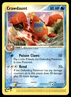 2003 EX - Dragon Crawdaunt Stage 1/Rare #13 - Image 1
