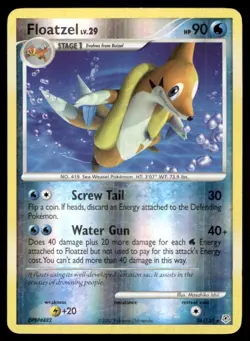 2007 Diamond & Pearl Reverse Holo Floatzel Stage 1/Rare #26 - Image 1