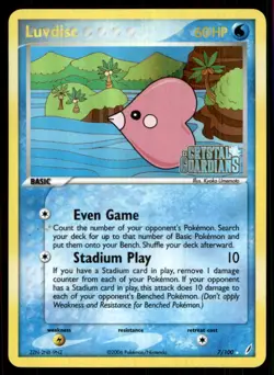 2006 EX - Crystal Guardians Reverse Holo Luvdisc Basic/Rare Holo #7 - Image 1