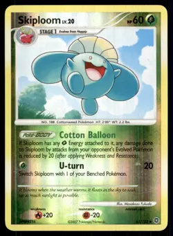 2007 Diamond & Pearl - Secret Wonders Reverse Holo Skiploom #65 - Image 1