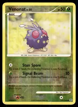 2007 Diamond & Pearl - Secret Wonders Reverse Holo Venonat Basic/Common #116 - Image 1