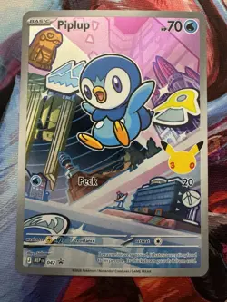 Pokemon First Partner Illustration Rare #40 Turtwig #41 Chimchar #42 Piplup NM+ - Image 4