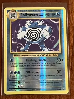 Poliwrath 25/108 Rare Reverse Holo XY - Evolutions Near Mint Pokemon TCG - Image 1