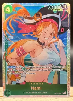 Nami OP14-031 SR The Azure Sea's Seven One Piece English NM - Image 1