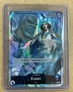 Kuzan OP12-040 Leader One Piece Card Game Paramount War Navy - Image 1