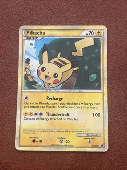 2010 Pokemon Heartgold Soulsilver Black Star Promo #HGSS03 Pikachu Holo - Image 1
