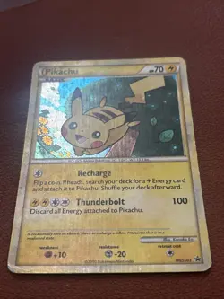 2010 Pokemon Heartgold Soulsilver Black Star Promo #HGSS03 Pikachu Holo - Image 2