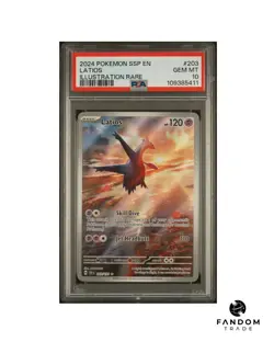 PSA 10 GEM MT Latios Illustration Rare 203/191 Pokemon Surging Sparks - Image 1