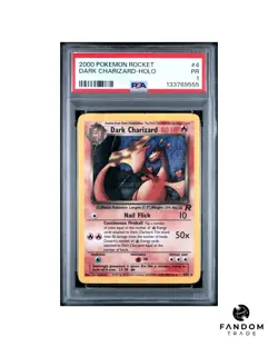 PSA 1 PR Dark Charizard Holo 4/82 Pokemon Team Rocket 2000 - Image 1
