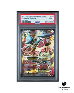 PSA 9 MINT M Lucario EX 55a/111 Pokemon Mega Powers Collection Box Full Art - Image 1