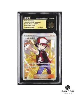 CGC 10 PRISTINE Red's Challenge 107/095 Full Art SR Pokemon Double Blaze - Image 1