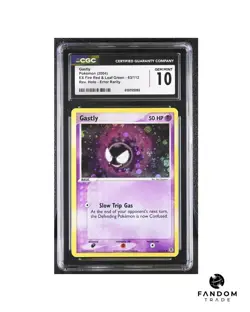 CGC 10 GEM MINT Gastly Rev Holo 63/112 Pokemon EX FireRed LeafGreen Error Rarity - Image 1