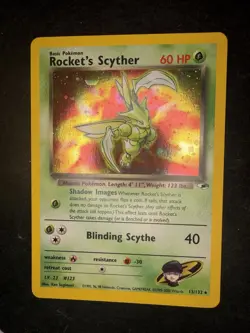 Pokemon TCG Gym Heroes Rockets Scyther 13/132 Holo NM - Image 3