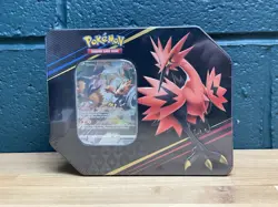 Pokemon TCG | Crown Zenith | Large Tin | New Sealed | Galarian Zapdos - Image 1
