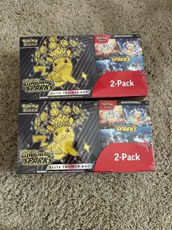Pokemon Surging Sparks Elite Trainer Box/Booster Bundle Costco 2-Pack - Lot of 2 - Image 1