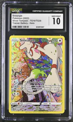 Pokemon TCG GRADED 2022 Smeargle TG10/TG30 Silver Tempest GM 10 CGC ENG - Image 1