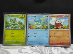 Pokemon TCG Asia Exclusive Beginner's Session Stamped Sprigatito Quaxly Fuecoco - Image 1
