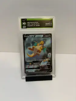 2021 Pokemon Korean 074 Blue Sky Stream Alt Art Dragonite V Degree Grading 10 - Image 1