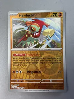 Pokemon TCG * Scarlet & Violet * 118/198 Hawlucha REVERSE HOLO RARE * FRESH PK - Image 1