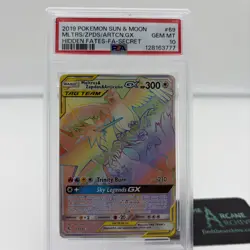 2019 Pokemon Moltres Zapdos Articuno Gx Hidden Fates-Fa-Secret #69 Mint PSA 10! - Image 1