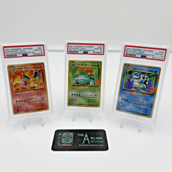 Pokemon Charizard Venusaur Blastoise 25th Anniversary JP Sequential PSA 10 Set! - Image 1