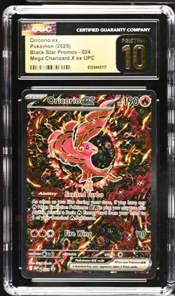 Pokemon TCG Oricorio Ex Mega Charizard UPC Black Star Promos 024 CGC Pristine 10 - Image 1