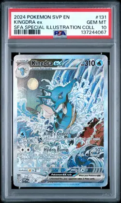 2024 Pokemon Kingdra Ex #131 Scarlet & Violet Black Star Promo Gem Mint PSA 10 - Image 1