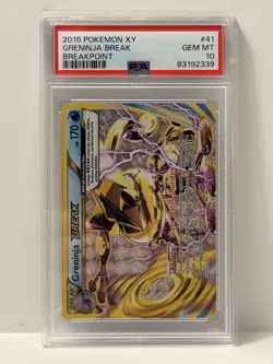 2016 POKEMON XY BREAKPOINT #41 GRENINJA BREAK PSA 10 - Image 1