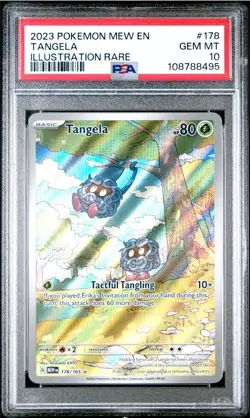 2023 POKEMON MEW EN-151 ILLUSTRATION RARE #178 TANGELA PSA 10 - Image 1