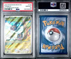 2023 POKEMON MEW EN-151 ILLUSTRATION RARE #178 TANGELA PSA 10 - Image 3
